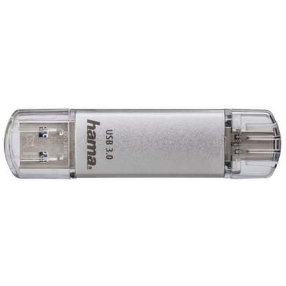 Hama C-Laeta 32GB USB 3.1 USB-A & USB-C Flash Drive, Metal, OTG, 40MB/s
