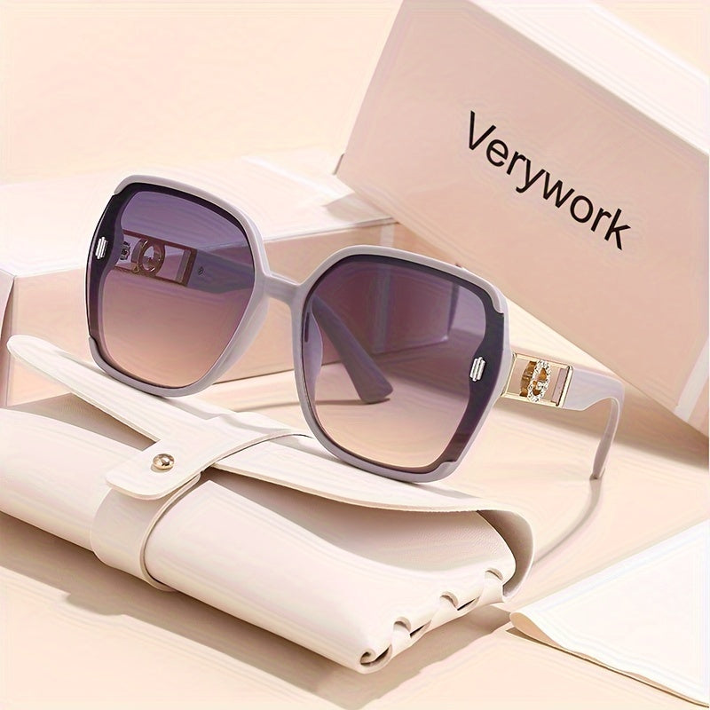 Verywork Women'S Classic Retro Rectangular Fashion Glasses