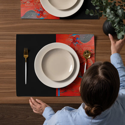 Half Black Half Hónghǎi - Placemat Set