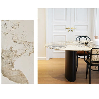 Tambo Oval Dining Table, Pebble Shape, Sintered Stone