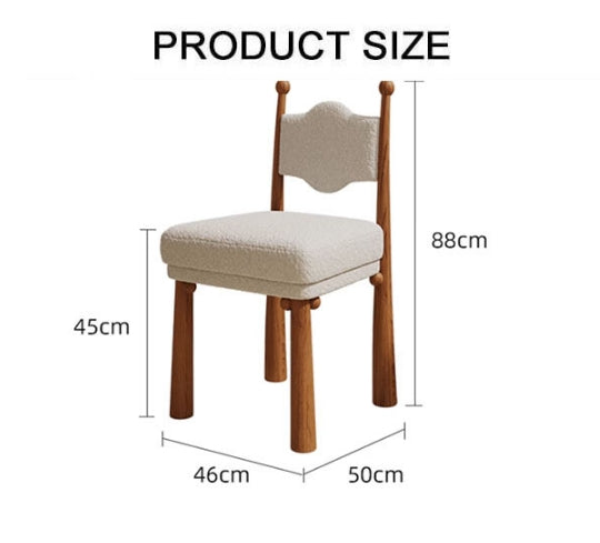 Tessa Dining Chair, Boucle