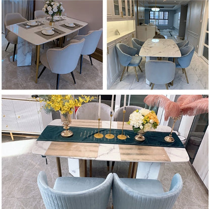 FenX Dining Table, Dining Table, Sintered Stone And Gold