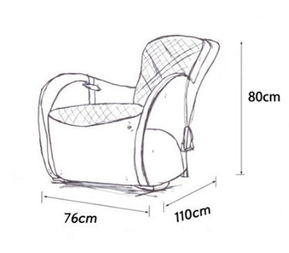 Saddle Chair And Footstool, Loft Style, Oil Wax Leather