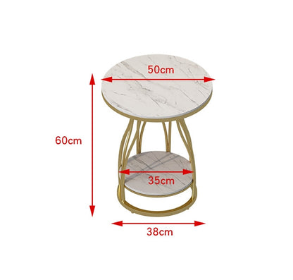Amos Side Table, Gold Base