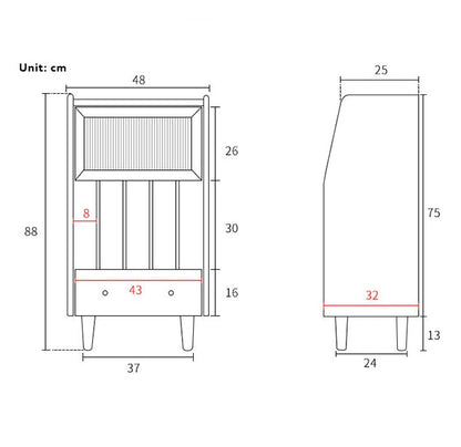 Dorilla Bedside Table, Oak, Side Table