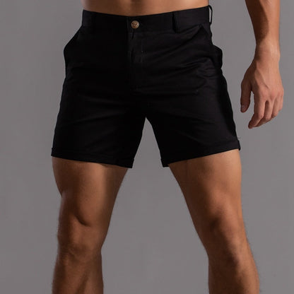 Men's Shorts With Pockets Fashion Summer Button Beach Pants