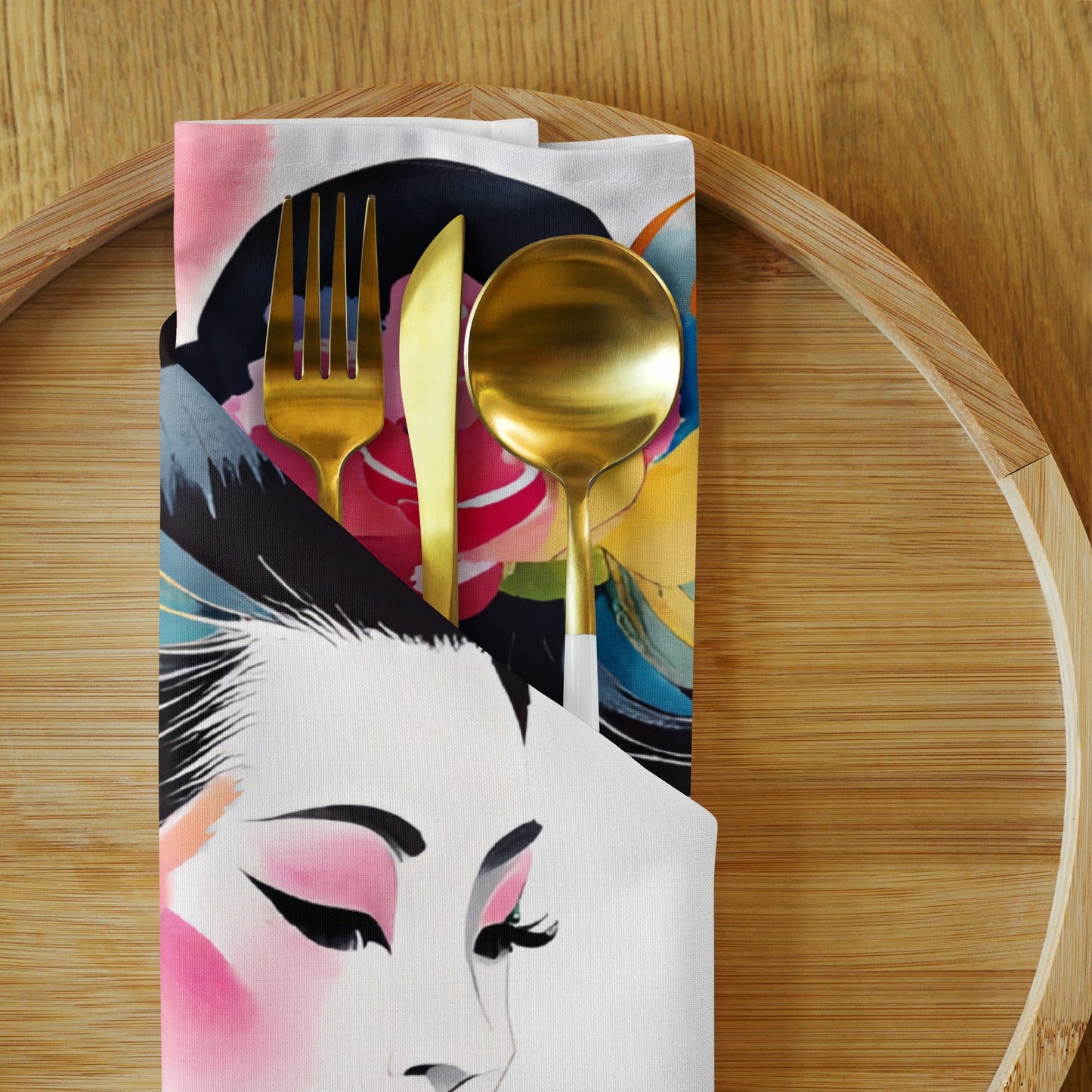 Geisha Girl - Cloth Napkin Set