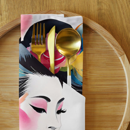 Geisha Girl - Cloth Napkin Set