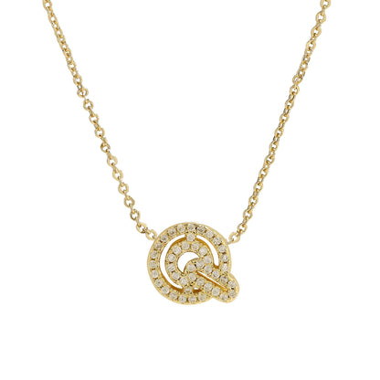 Gold-Plated A–Z English Letter Pendant Necklace