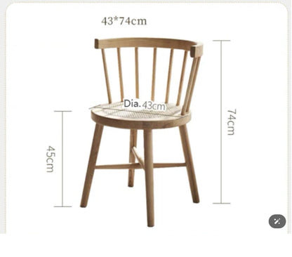 Gavril Rattan Dining Table, Oak, Rectangle