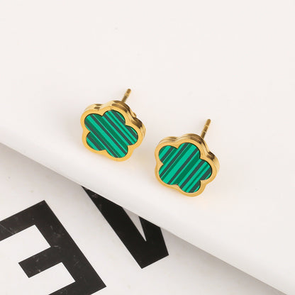 Clover Five Leaf Petals Earring & Necklace Jewellery Sets