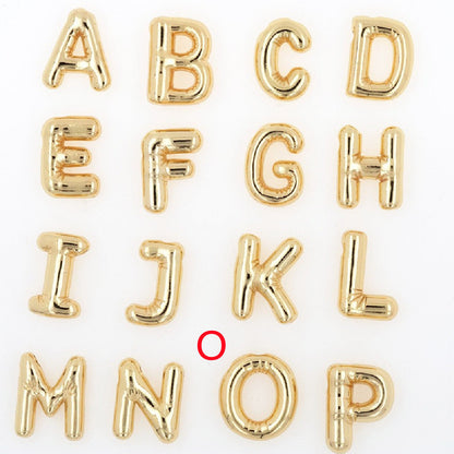 Glossy Letters Pendant Necklace