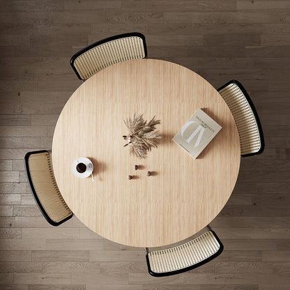 Ivar Round Dining Table, Oak Or Walnut