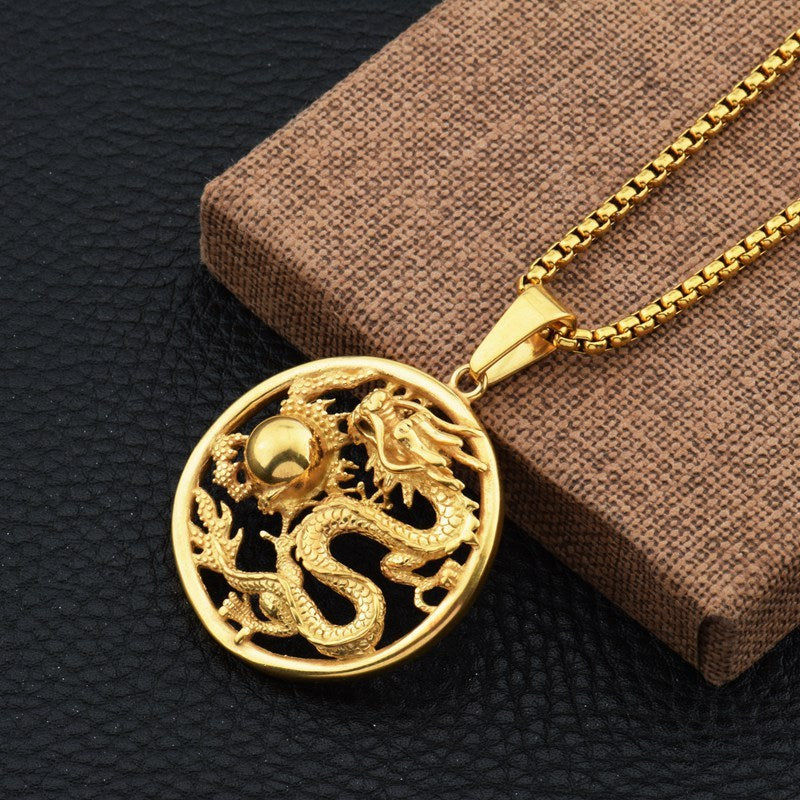 Hip Hop Dragon Necklace