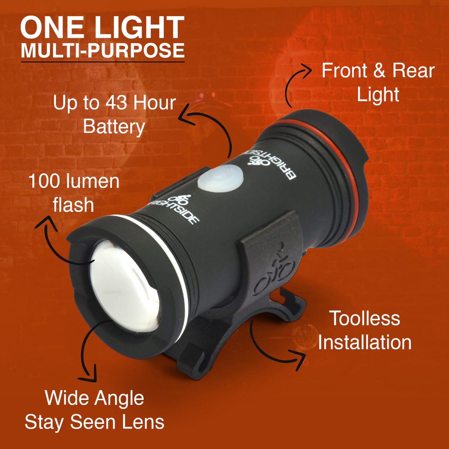 Bike Helmet Light - light only
