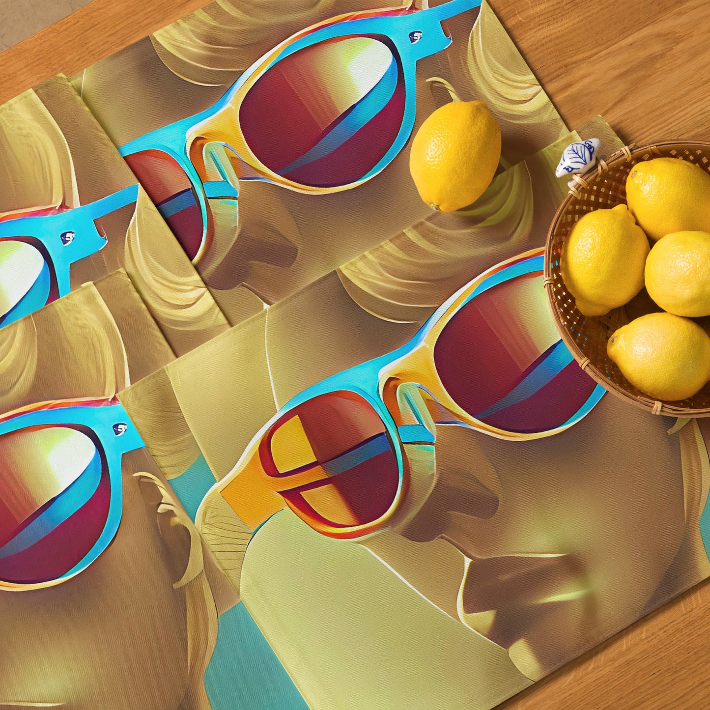 Retro Cool Blue - Placemat Set