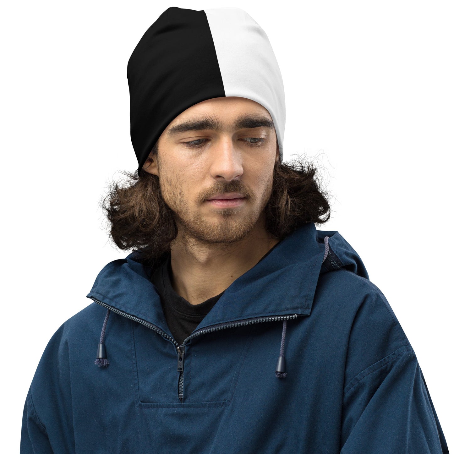 Half Black Half White - Beanie