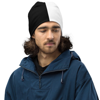 Half Black Half White - Beanie