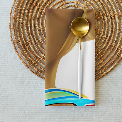 Retro Cool White - Cloth Napkin Set