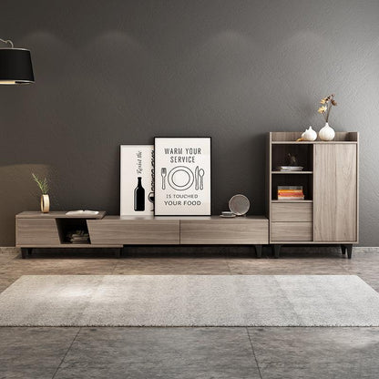 Noric Media Units, Extendable TV Stand, Coffee Table, Side Cabinet