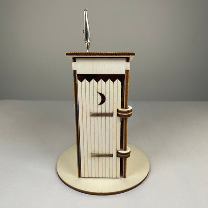 Outhouse Toilet - Flatpack Memo Holder