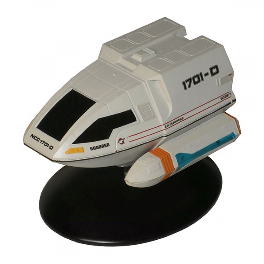 #02 Type-6 NCC-1701-D Shuttlecraft 15 "Goddard" Model Die Cast Ship (Eaglemoss / Star Trek)