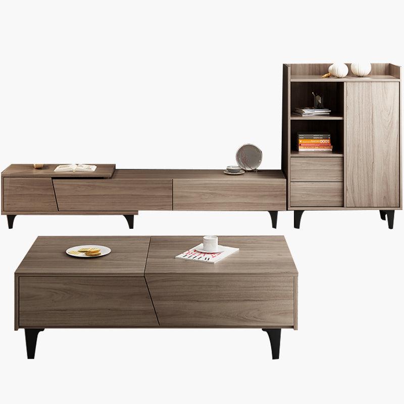 Noric Media Units, Extendable TV Stand, Coffee Table, Side Cabinet