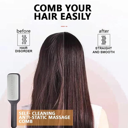 Self Cleaning Anti-Static Hair Comb