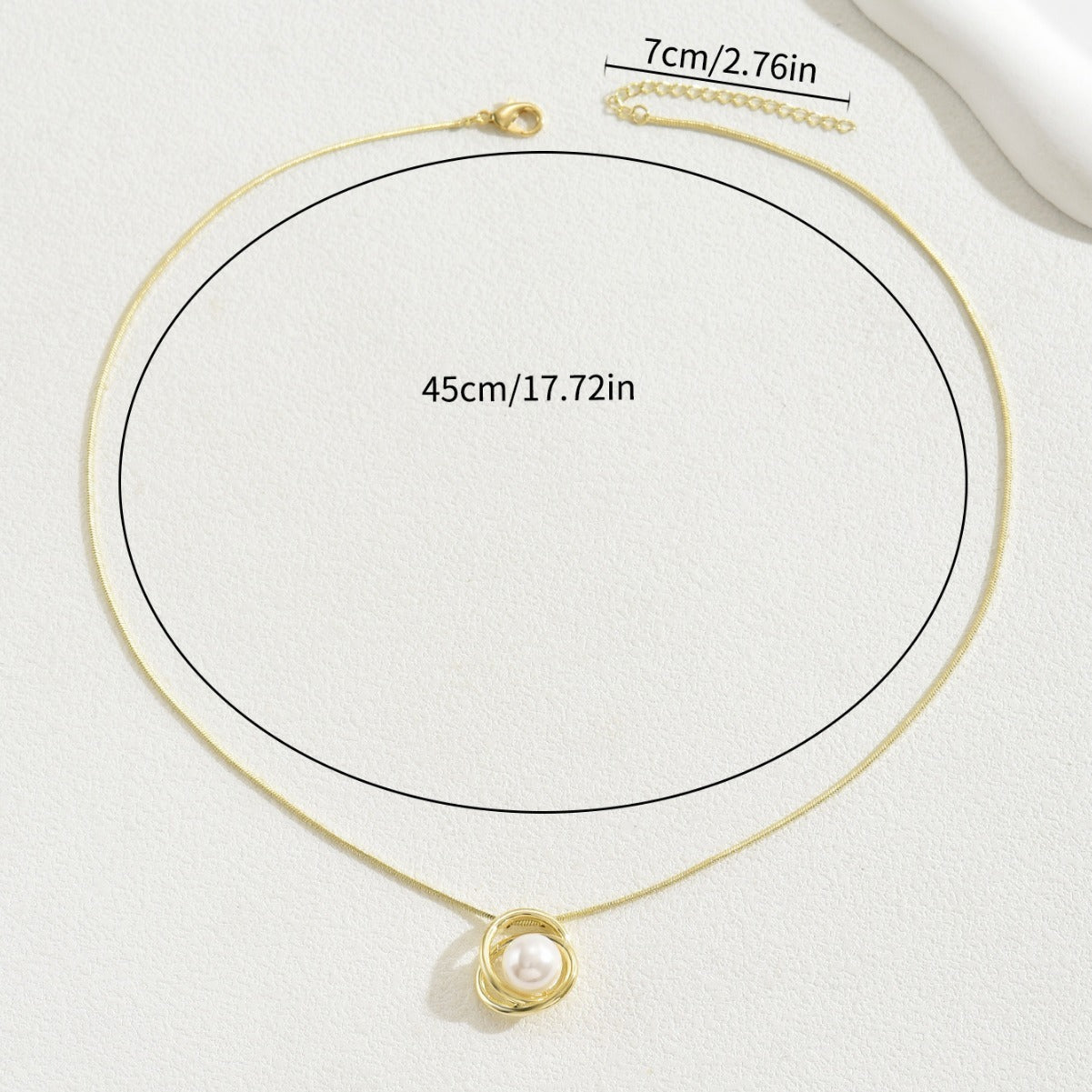 Sweet Necklace String Pearl Pendant