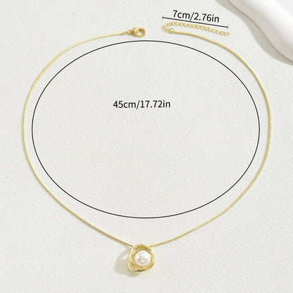 Sweet Necklace String Pearl Pendant