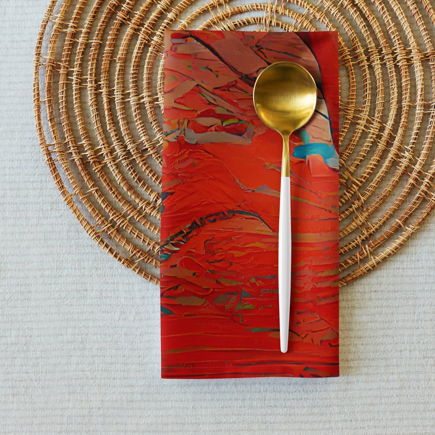 Half Black Half Hónghǎi - Cloth Napkin Set