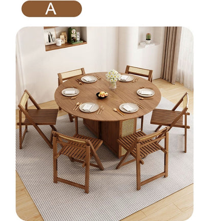 Ainsley Folding Extendable Dining Table, Wood