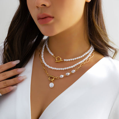 Retro Easy Matching OT Buckle Necklace