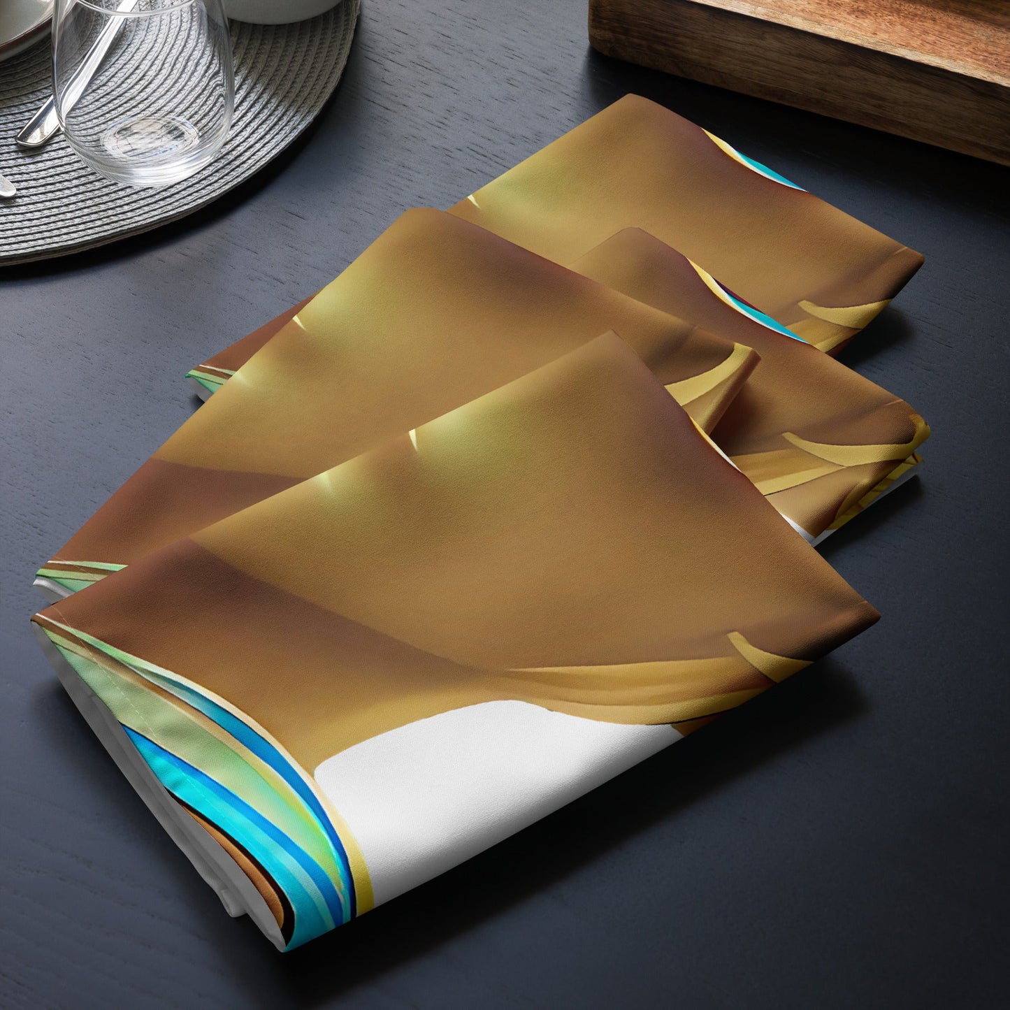 Retro Cool White - Cloth Napkin Set