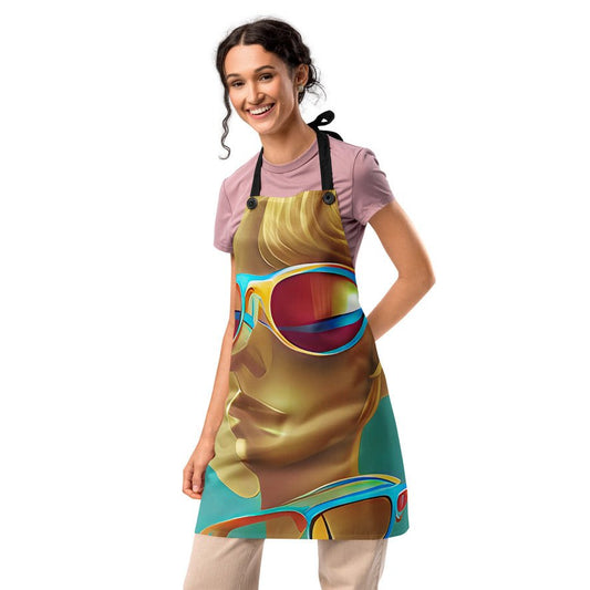 Retro Cool Blue - Apron - iSAW Company