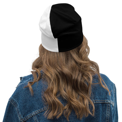 Half Black Half White - Beanie