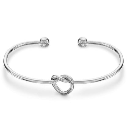 Elegant Stainless Steel Love Knot Bracelet