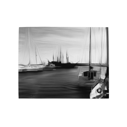 The Sleeping Yachts (at Night) - Placemat Set