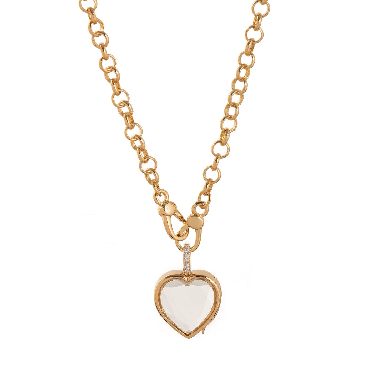 Retro Personalized Glass Charm Locket Box Necklace