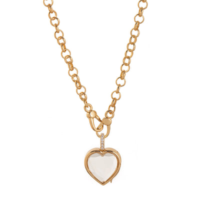 Retro Personalized Glass Charm Locket Box Necklace