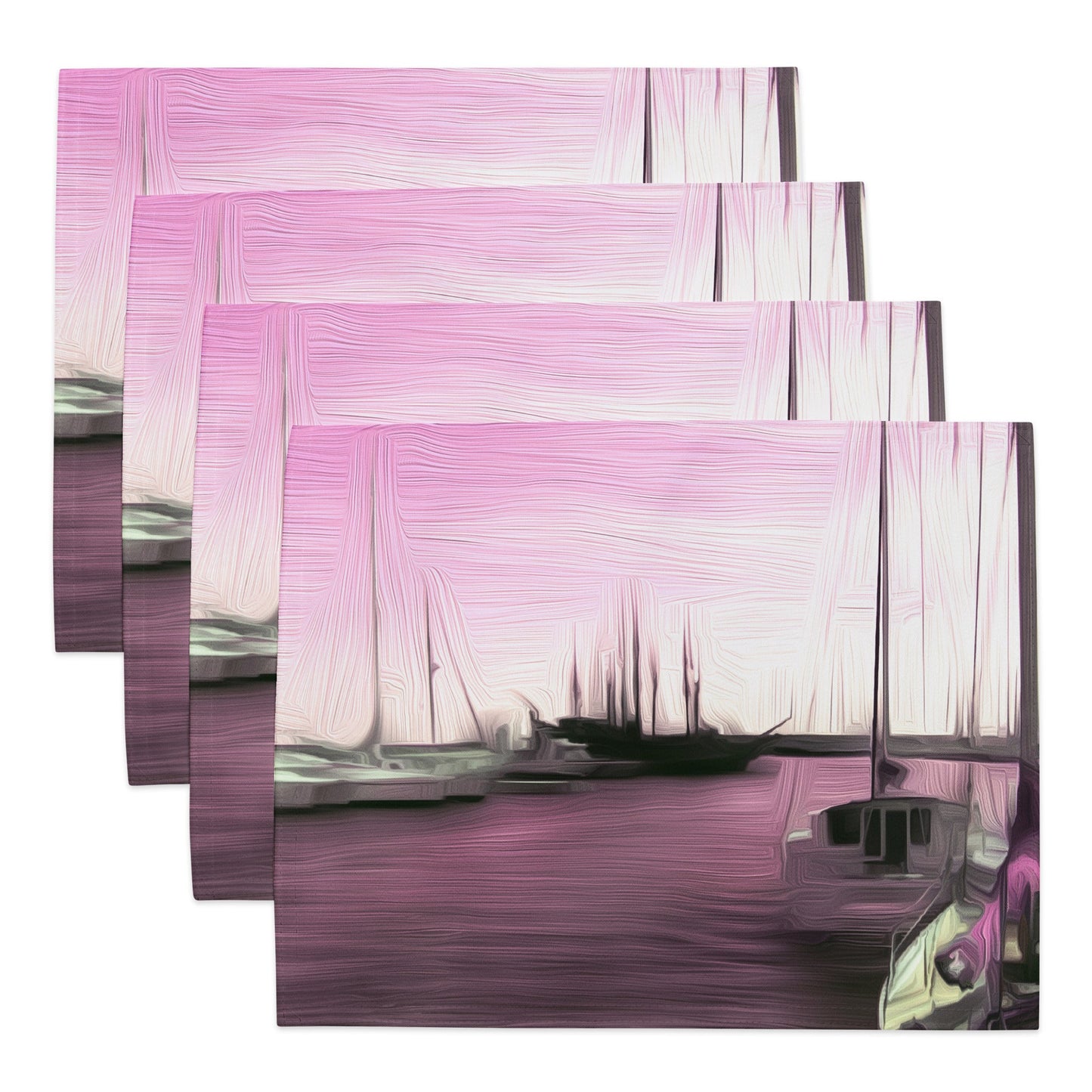 The Sleeping Yachts (at Evening) - Placemat Set