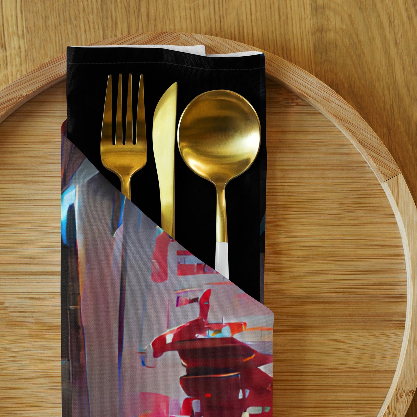 Half Black Half Báijiǔ - Cloth Napkin Set