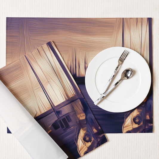The Sleeping Yachts (at Sunset) - Placemat Set