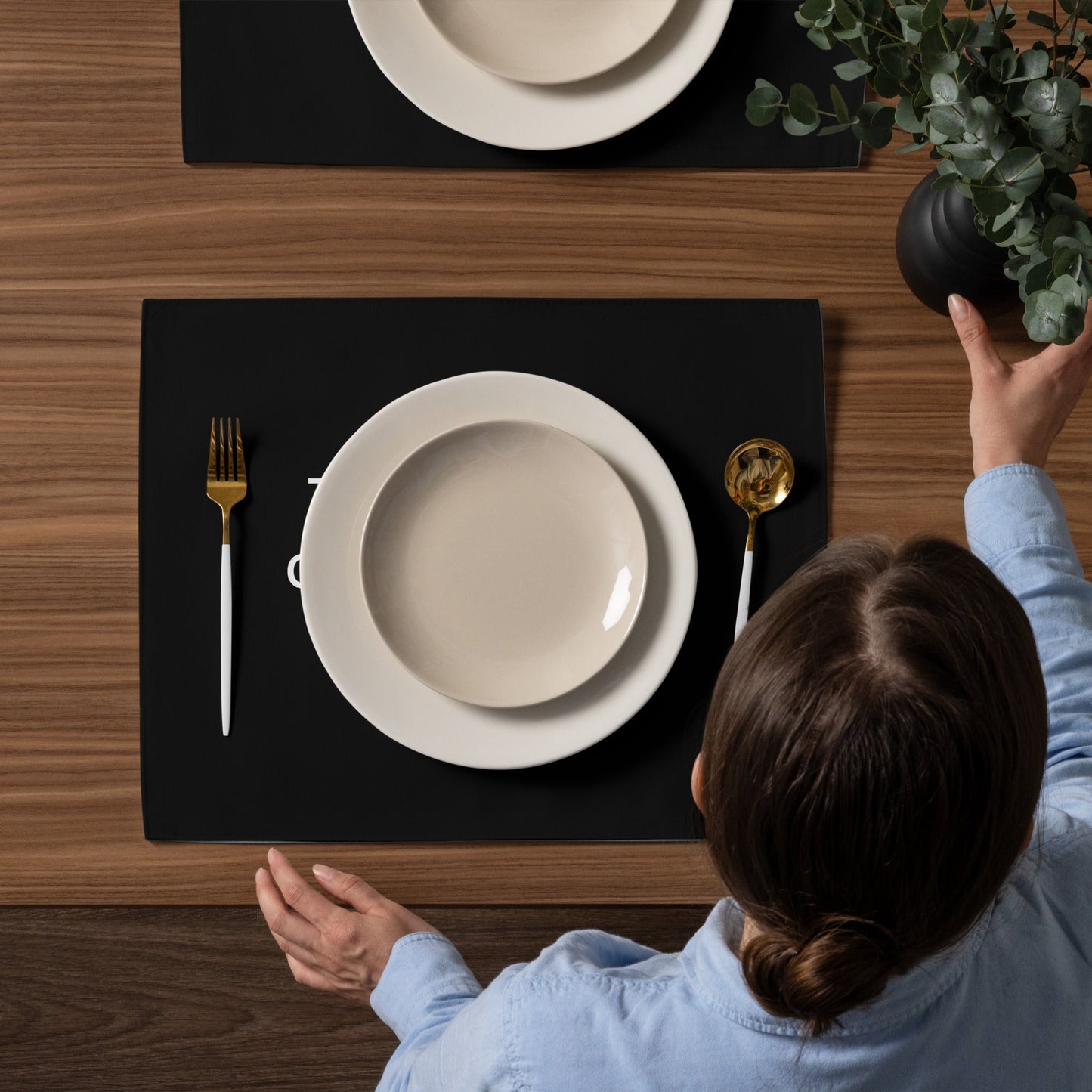 The Best Food Comes To Those Who Wait - Black Placemat Set
