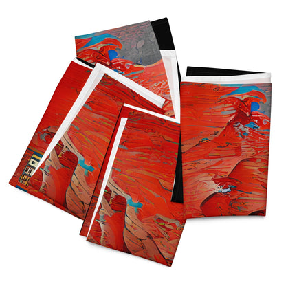 Half Black Half Hónghǎi - Cloth Napkin Set