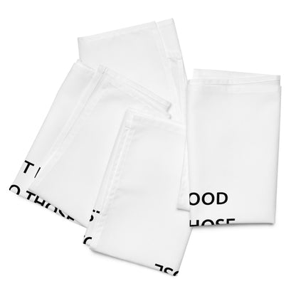 The Best Food Comes To Those Who Wait - White Napkin Set