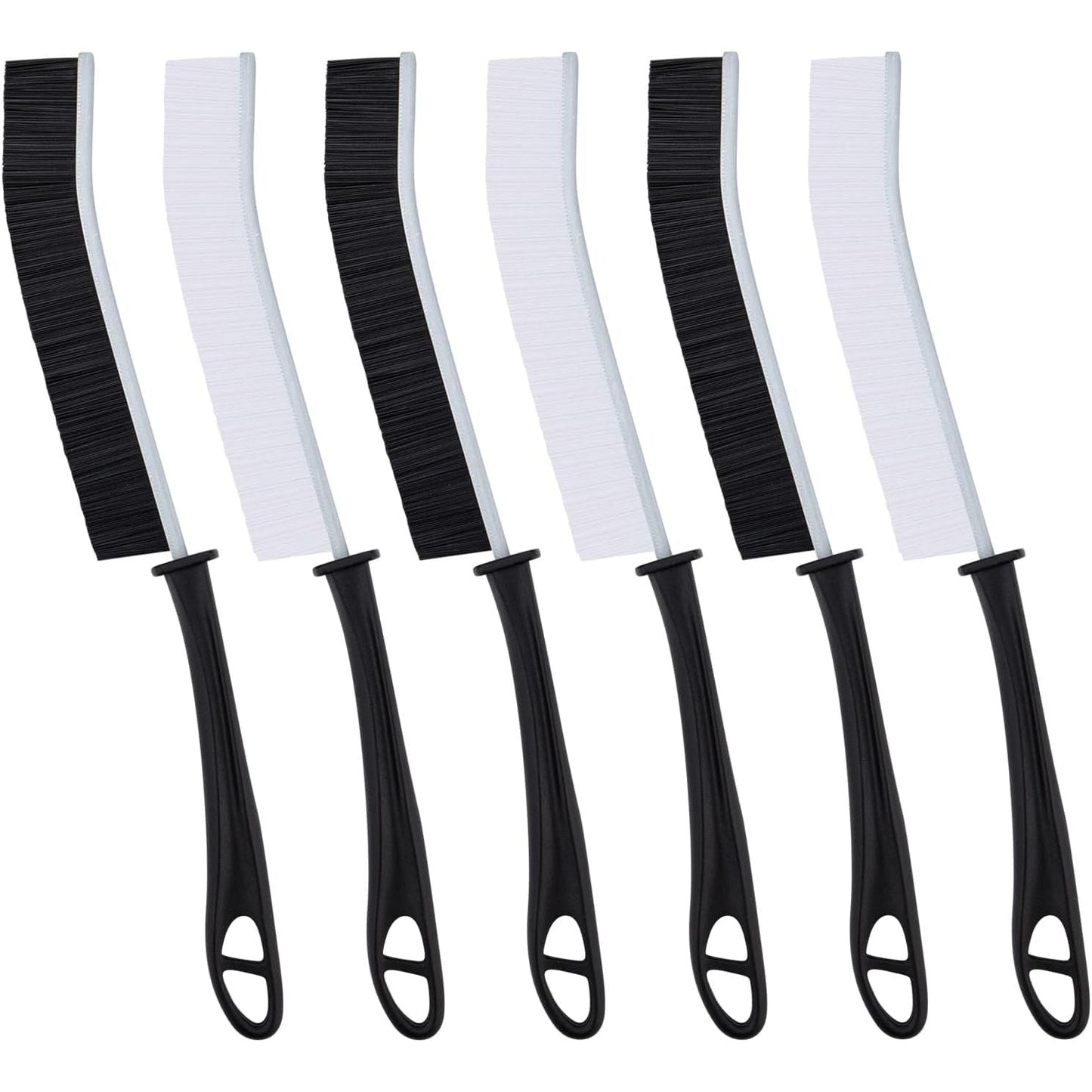 Crevice Cleaning Brush Set Hard Bristle for Grout Kitchen Bathroom 6pcs FOOGWEE