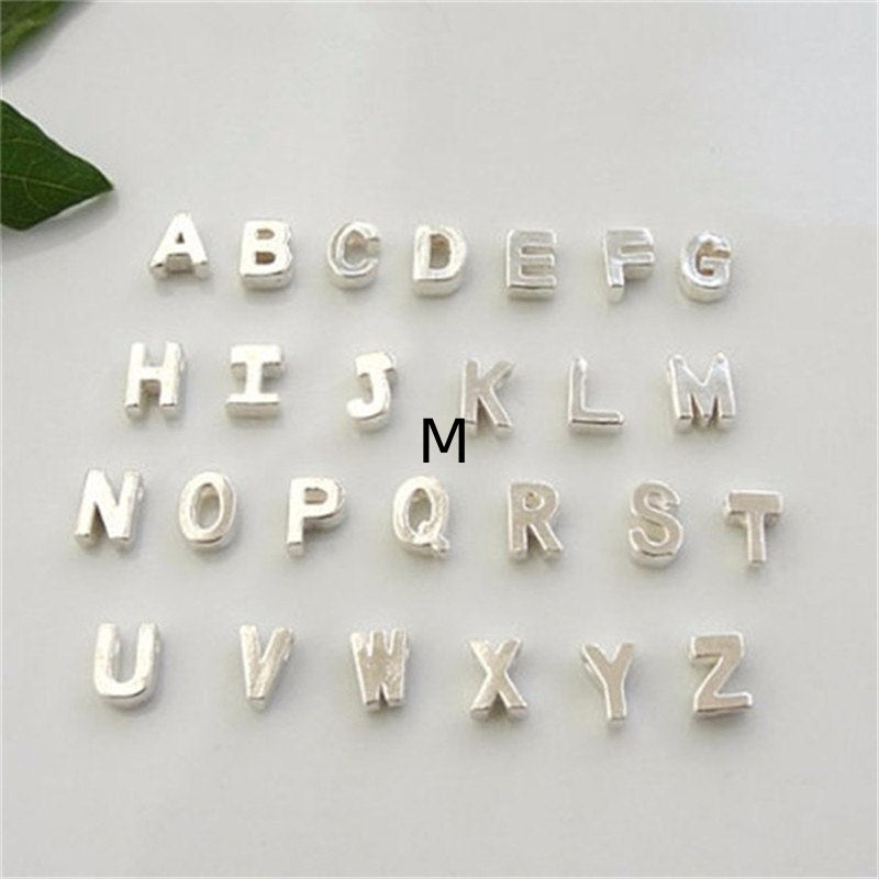 Peach Heart Shaped A-Z Letter Necklace