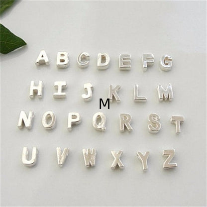 Peach Heart Shaped A-Z Letter Necklace
