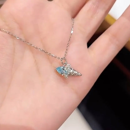 Zircon Ice Cream Pendant Necklace